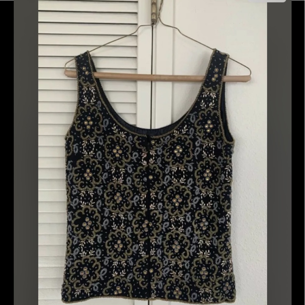 ✨1940’s/1950 VINTAGE Unbranded unique beaded vest